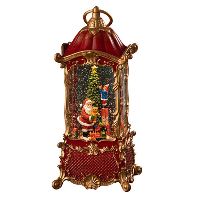 Snow Globe Musical - A01F-Music Box Play Melody Carousel Snow