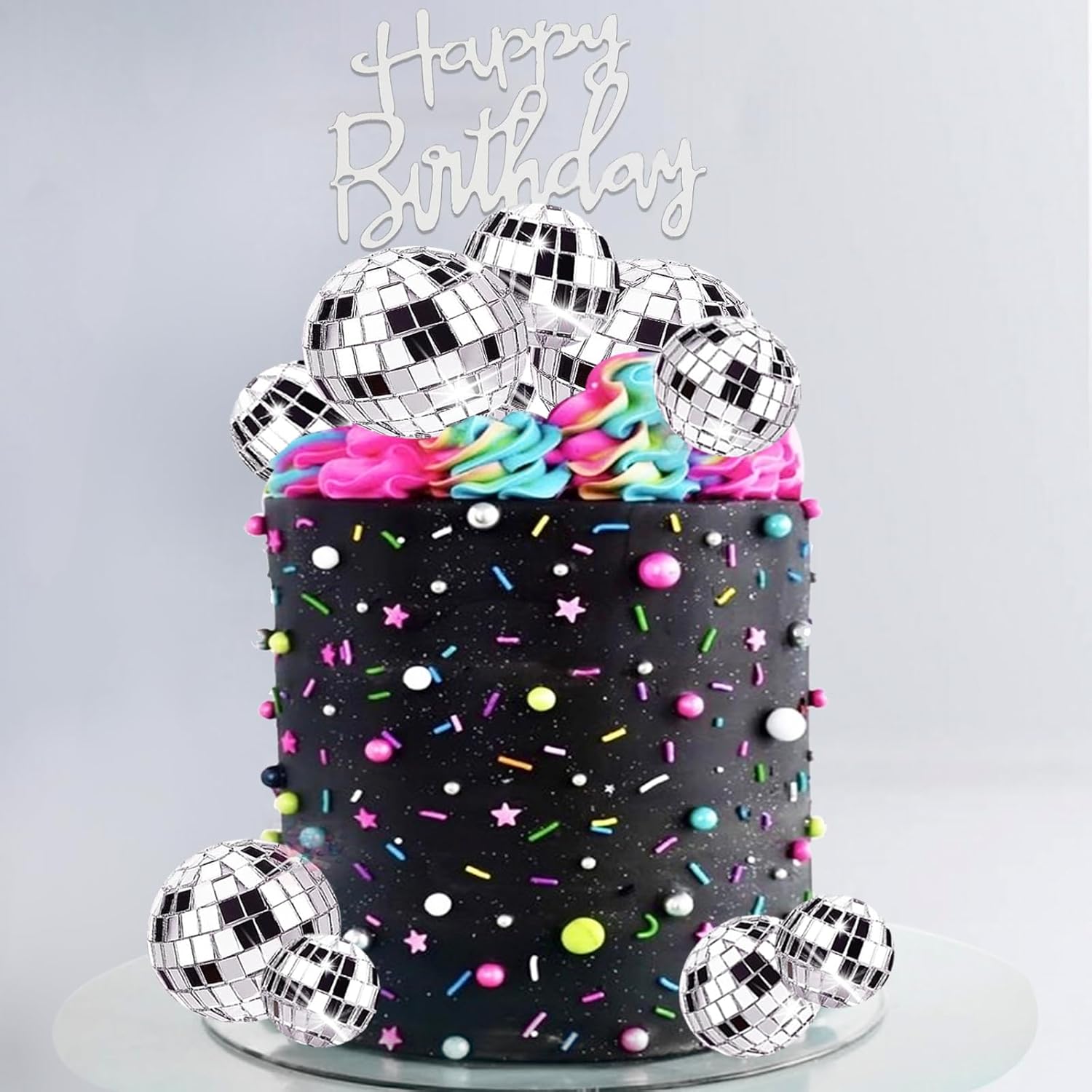 23 Pcs Disco Ball Cake Decorat - đánh giá và giá Star Tree Topper