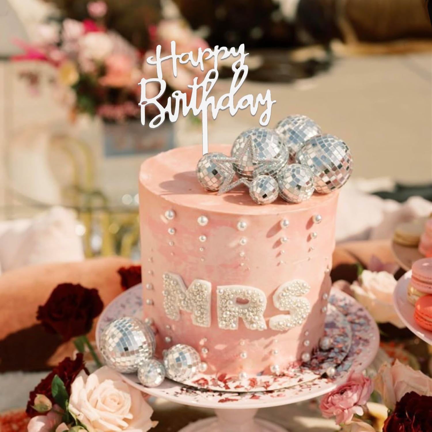 23 Pcs Disco Ball Cake Decorat - đánh giá và giá Star Tree Topper
