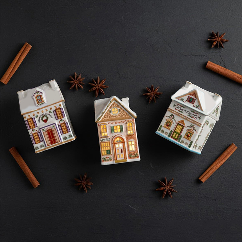 Holiday Village Spice House Se - đánh giá và giá Holiday Candle Set