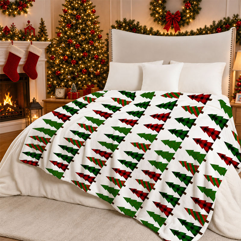 Christmas Plaid Throw Blanket  - đánh giá và giá Christmas Throw Blanket