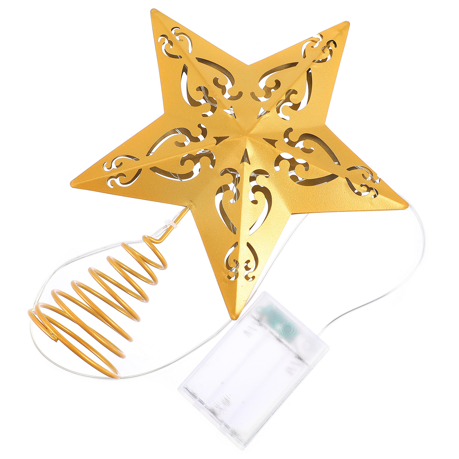 1Pcs Glitter-Coated Iron Golde - đánh giá và giá Star Tree Topper
