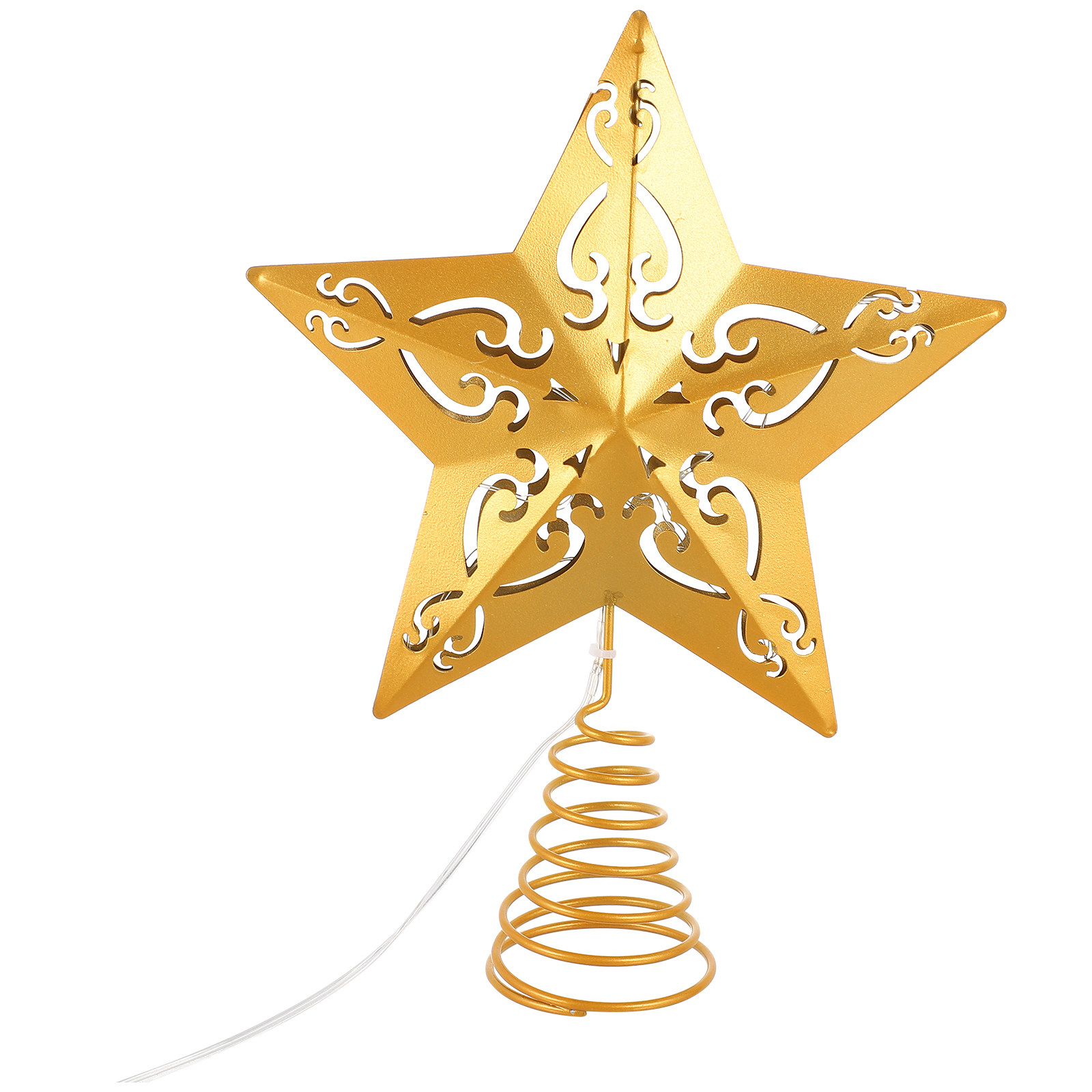 1Pcs Glitter-Coated Iron Golde - đánh giá và giá Star Tree Topper