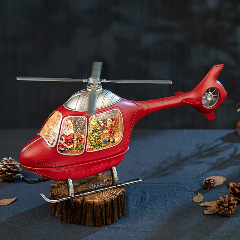 Rotating Helicopter Music Box  - đánh giá và giá Snow Globe Musical