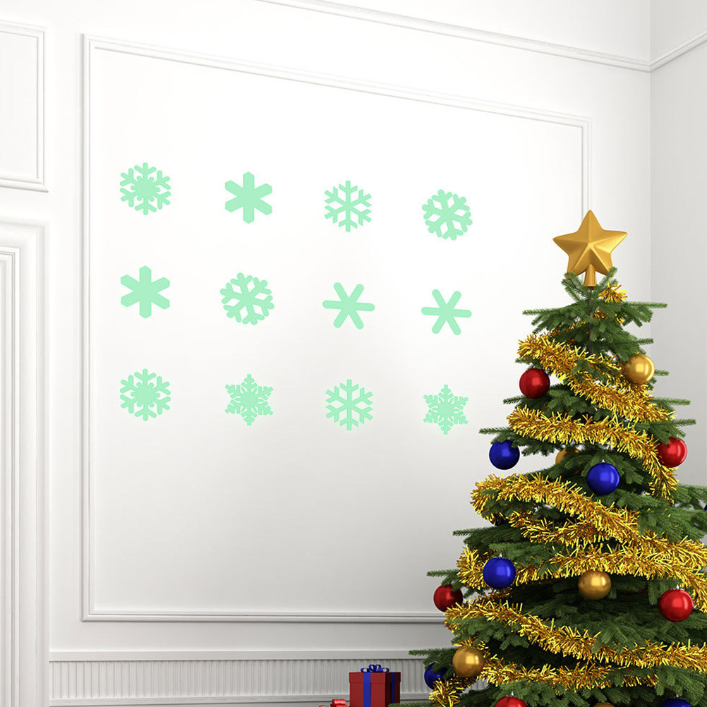 1Set Luminous Snowflake Wall S - đánh giá và giá Snowflake Window Decal