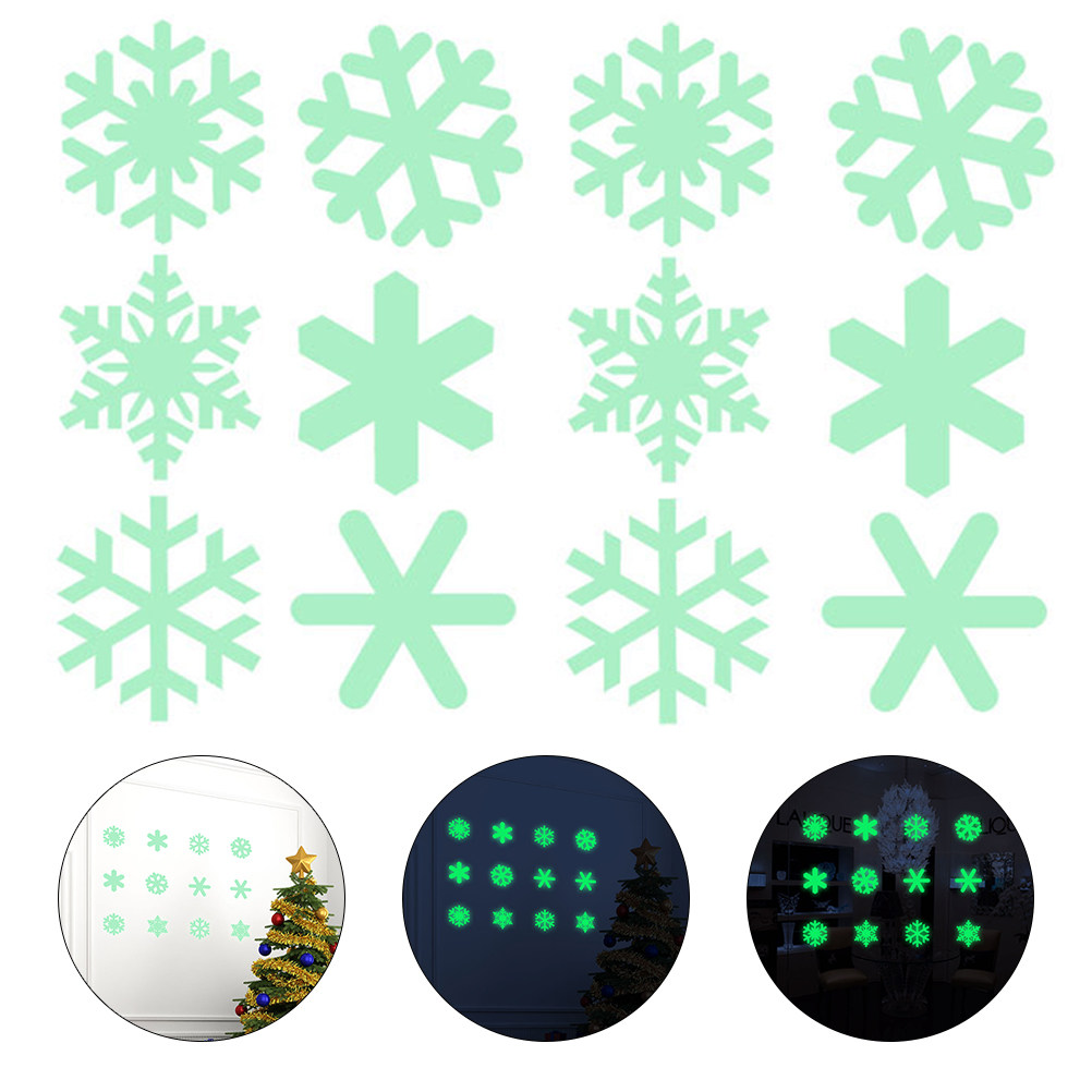 1Set Luminous Snowflake Wall S - đánh giá và giá Snowflake Window Decal