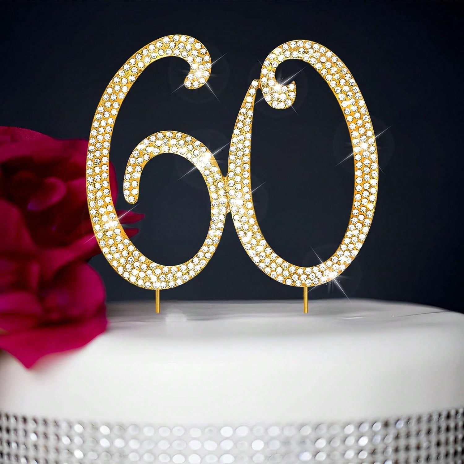 Large Gold Rhinestone Number C - đánh giá và giá Holiday Candle Set
